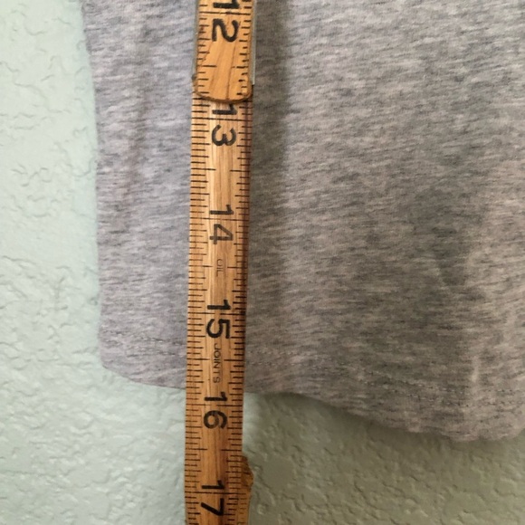 BOZZOLO Large Gray Women's Crop Top Cotton - Picture 4 of 5